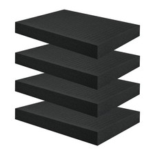 4 PCS 16x12x2 Inch Pick And Pluck Foam Inserts Polyurethane Foam Case Padding