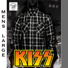 DIXXON FLANNEL x KISS DRESSED TO KILL Flannel Shirt Collab - Men's Large