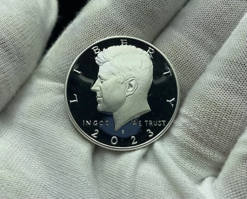 2023-S Proof Silver Kennedy Half Dollar 99% USA .999 Cameo Hairline G385