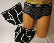 Umbro, Boys Briefs, Size XL, 18/20 31-33 , 3 pair, mens, Retro, Fly, Ringer,