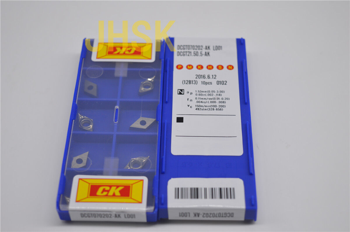 10pcs (CK) DCGT070202-AK / DCGT21.50.5-AK  Used for Aluminum  （s