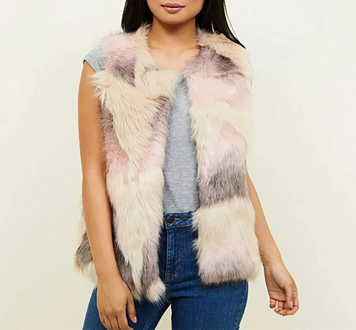 New look ladies fur hotsell gilets