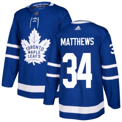 AUSTON MATTHEWS TORONTO MAPLE LEAFS Licensed ADIDAS NHL Jersey BNWT: 46 50 52 54