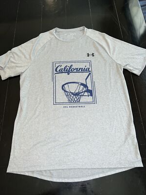 UC Cal Berkeley Golden Bears Basketball Shirt Medium NCAA Gray Official NCAA New