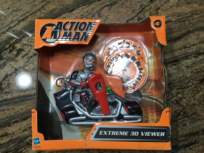 New Vtg ACTION MAN 3D VIEWER SET VIEW MASTER extreme HASBRO 20623/am04 rare