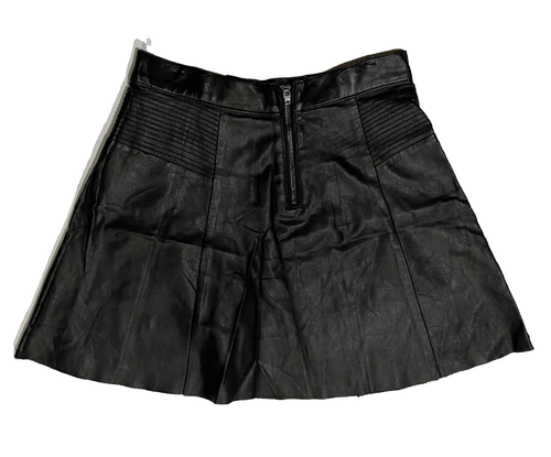 Tinsel minigonna nera ecopelle denim couture taglia small donna junior zip - Foto 22 di 24