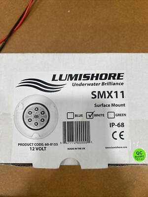 LUMISHORE UNDERWATER LIGHT  SMX11 WHITE NEW OPEN BOX