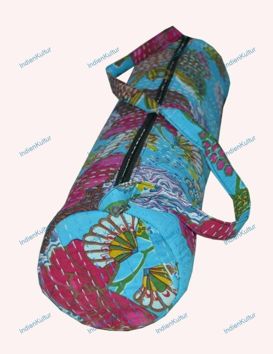 Sac De Yoga Indien Kantha Multicolore – Bandoulière, Bohème, Fait Main