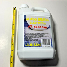  7 Glass Beads - 10LBS or 4.5kg Premium Long-Lasting Blasting Abrasive Media ...