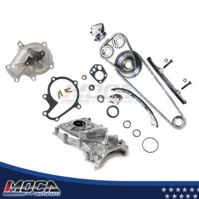 Timing Chain+Oil Pump+Water Pump Kit for 1998-2001 Nissan Altima 2.4L KA24DE