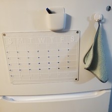 acrylic monthly dry erase board for fridge