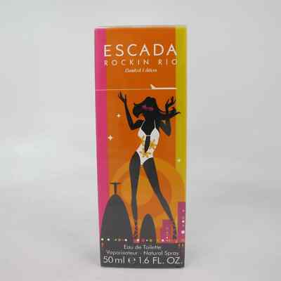 Escada Rockin Rio 1.6 oz EDT Spray for Women.Sealed (& 1 surprise perfume free)