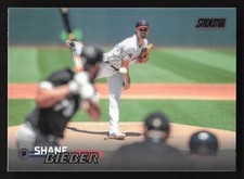 Shane Bieber Black Foil 2023 Stadium Club #43 Cleveland Guardians