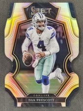 2022 Select Football DAK PRESCOTT Silver Prizm Die-Cut Premier #127 Cowboys