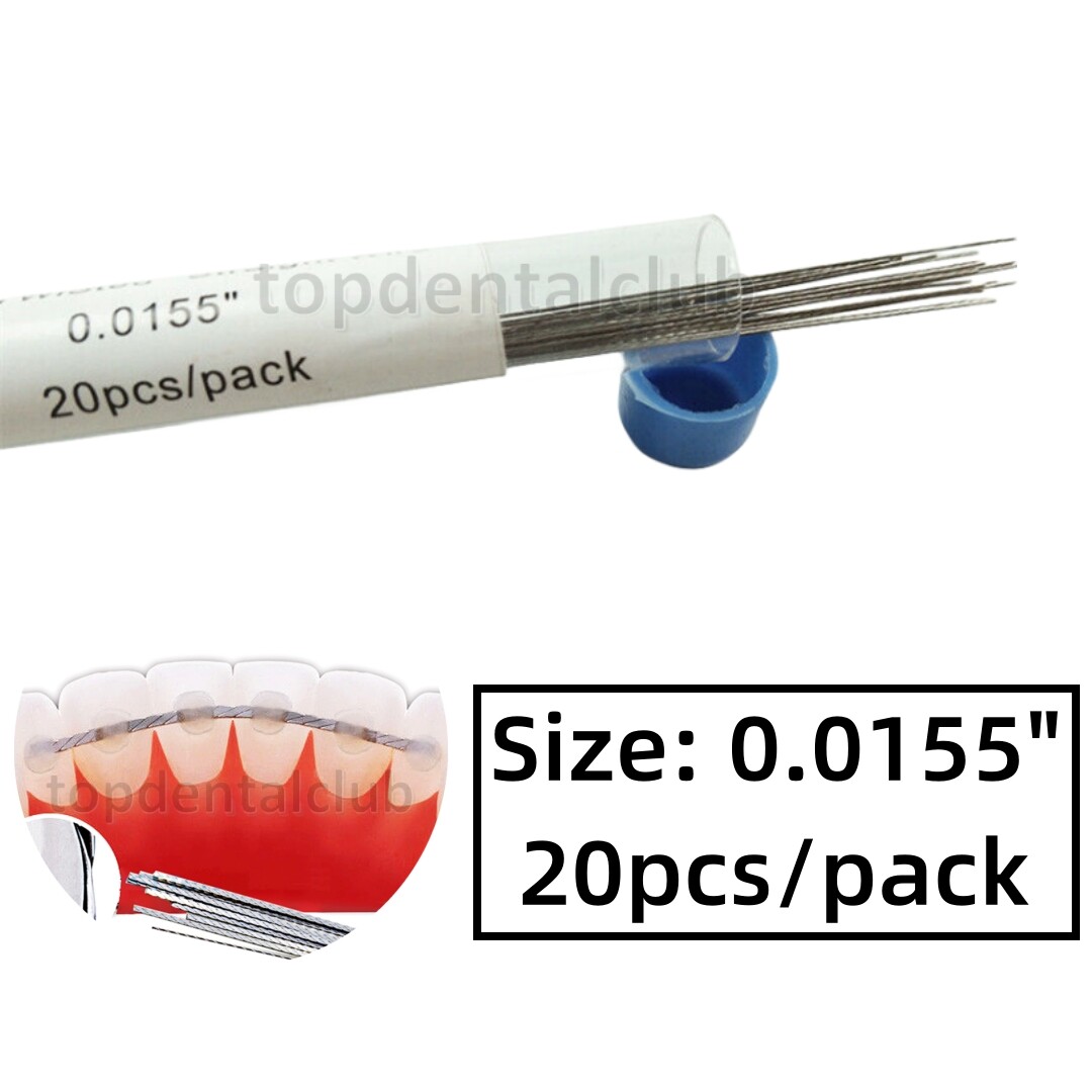 Dental Straight Twist Wires Lingual Retainer Flex 3 Strands 0155/0175 L35cm Wire