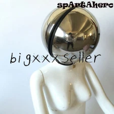 Stainless Steel Bound Head Ball Hood Helmet with Locking Neck Collar Restraint