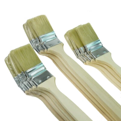 ROTIX 12 x Heizkörperpinsel Ecken-Pinsel 50 mm helle Borste