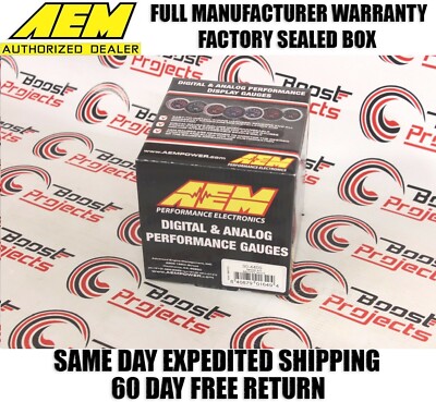 AEM Electronics Universal 52mm Voltmeter 8 to 18V LED Digital Gauge 30-4400