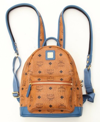 mcm mini backpack blue