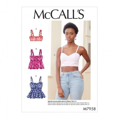 McCalls Schnittmuster 7958 Damen A (XS-S-M-L-XL)