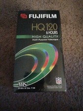 FUJI VHS T-120 HQ120 Tape 6 hours VCR Recording NEW SEALED FUJIFILM 3 Pack 