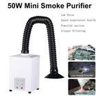 Mini 50W Fume Extractor Air Purifier For Fiber Laser Marking Engraving Machine