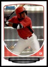 2013 Bowman Chrome Refractor Phil Ervin Cincinnati Reds