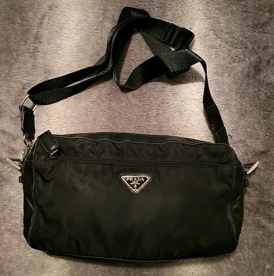 PRADA Vela Nylon Exterior Crossbody Bags & Handbags for Women for