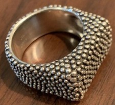 J Hengen Design Sterling Ring Size 9.75, American Artisan