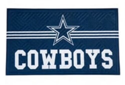 Dallas Cowboys Embossed Cross Hatch Door Mat by Evergreen NFL 30”