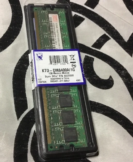 10- Kingston 1 GB MEMORY MEMORY MODULE -KTD-DM8400A/Equivalent DELL P/N A0375066 - Image 3 of 4