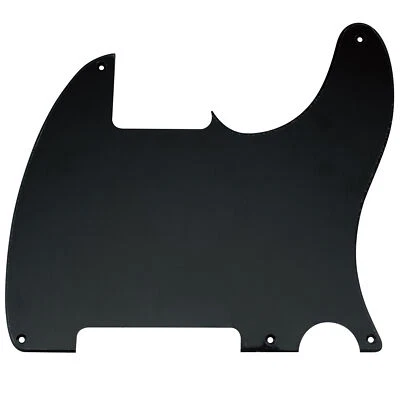 Musiclily 1Ply Black 5 Hole Pickguard Blank For Fender Telecaster Esquire Guitar