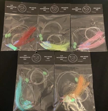 X10 Snapper Flasher Rigs Snatcher Circle Hooks- Paternoster 5/0 Rigs