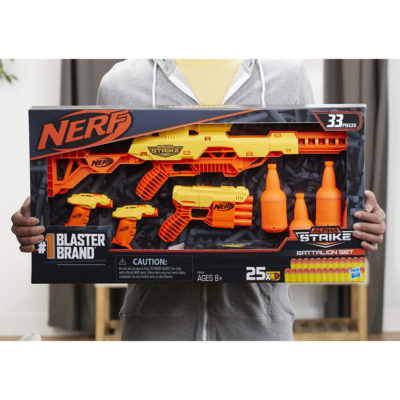 Nerf E8444 Alpha Strike Battalion Set Blaster Blasters New Play