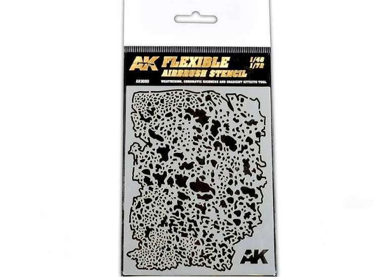 AK Interactive 9080 - Flexible Airbrush Stencil 1/48 and 1/72