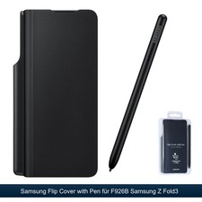 Original Samsung Case für Galaxy Z Fold3 Flip Cover Klapphülle mit S Pen Schwarz
