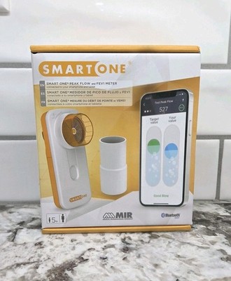 MIR Smart One Personal Spirometer Peak Flow Meter Bluetooth FEV1 PEF - Open Box