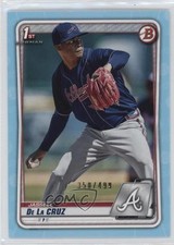 2020 Bowman Prospects Sky Blue 350/499 Jasseel De La Cruz #BP-115 11s9