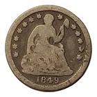 1849-O Seated Liberty Half Dime Silver Coin – New Orleans Mint #1016