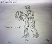 La Maschera: Serie Animata FIRMATA Disegnata a Mano - Juan Diaz Modello Cel Ricreazione