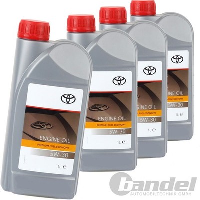 4x1 LITER ORIGINAL TOYOTA MOTORÖL PREMIUM FUEL ECONOMY 5W30 ACEA C2 API SN