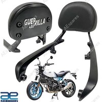 RüCkenlehne Beifahrer Hinten Mit Schwarzem Polster FüR Royal Enfield Guerrill...