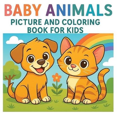 Baby Animals Picture and Coloring Book for Kids by N.D. Jones Paperback Book