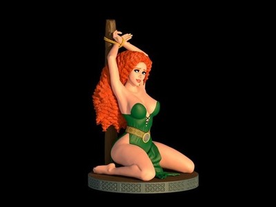 Redhead Princess UNpainted SFW/NSFW 1/10 1/6 1/8 FIGURINE 2024 ex3Dprints