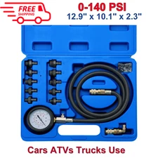 Oil Pressure Tester Kit|0-140 PSI Engine Cylinder Oil Pressure Diagnostic Tester