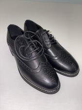 Bruno Marc Men's Size 8 Brogue Oxfords Wingtip Dress Shoes Black Formal Youth