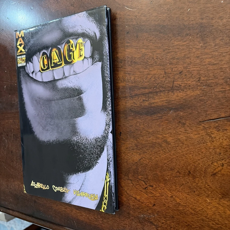 Cage HC Marvel 2002 Azzarello Corben Villarrubia Hardcover Graphic Novel - Image 2 of 4