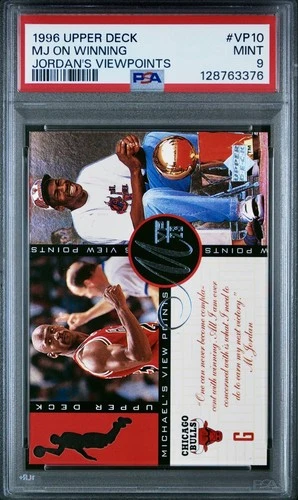 1996 Upper Deck Michael Jordan MJ Viewpoints PSA 9 #VP10 Insert Card NEW CASE
