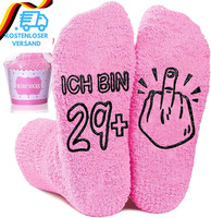 30 40 Geburtstag Frauen Geschenk Socken Geschenkideen, Rutschfest Kuschelsocken