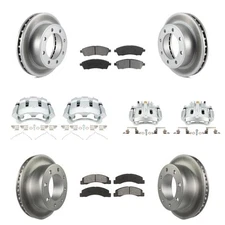 Front Rear Brake Rotors Pads Calipers Kit for Ford F-250 Super Duty Excursion 20